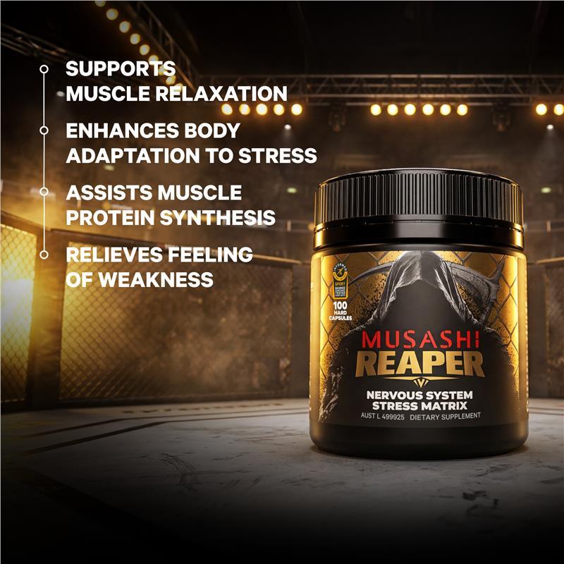 Musashi Reaper Nervous System Stress Matrix 100 Capsules