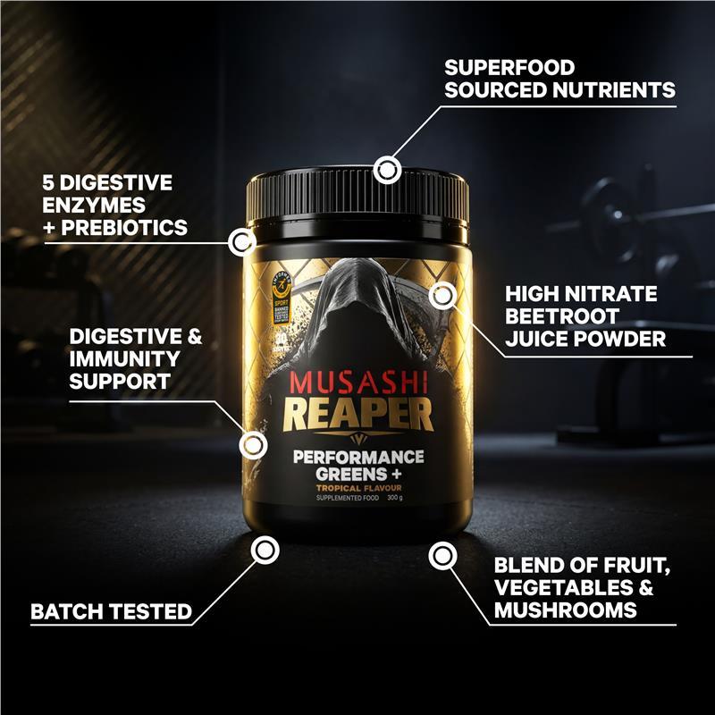 Musashi Reaper Performance Greens+ Tropical 300g