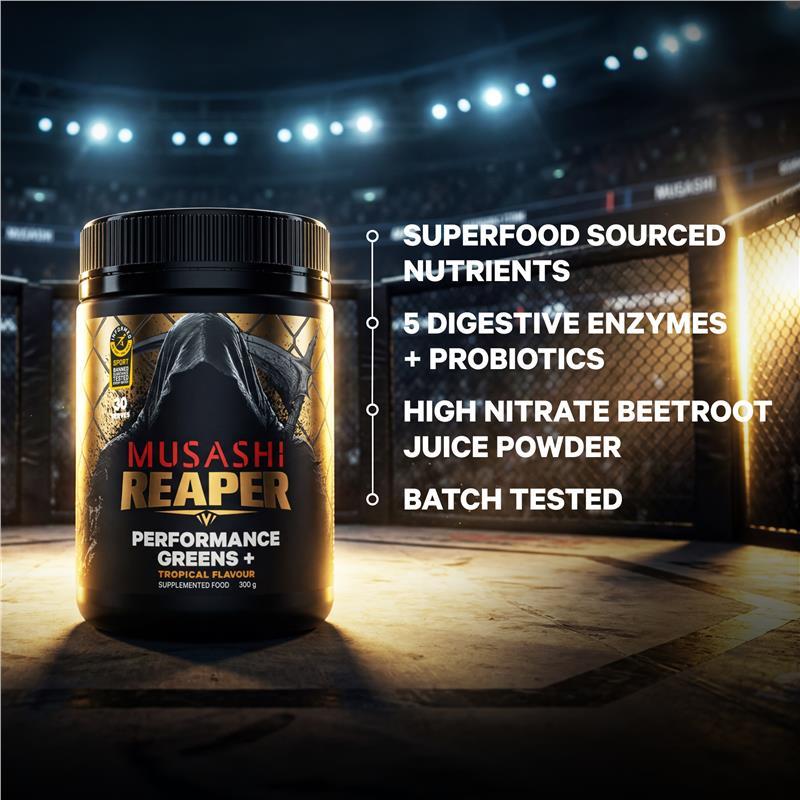 Musashi Reaper Performance Greens+ Tropical 300g