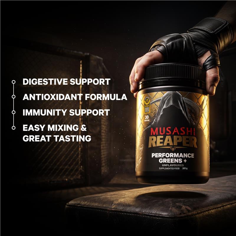 Musashi Reaper Performance Greens+ Unflavoured 300g