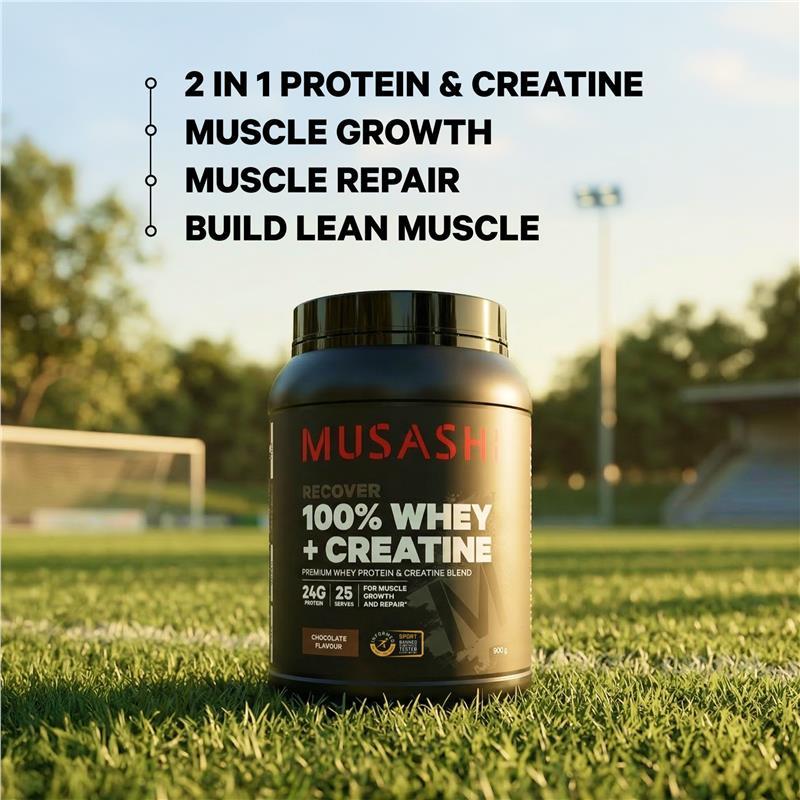 Musashi 100% Whey + Creatine Chocolate 2kg