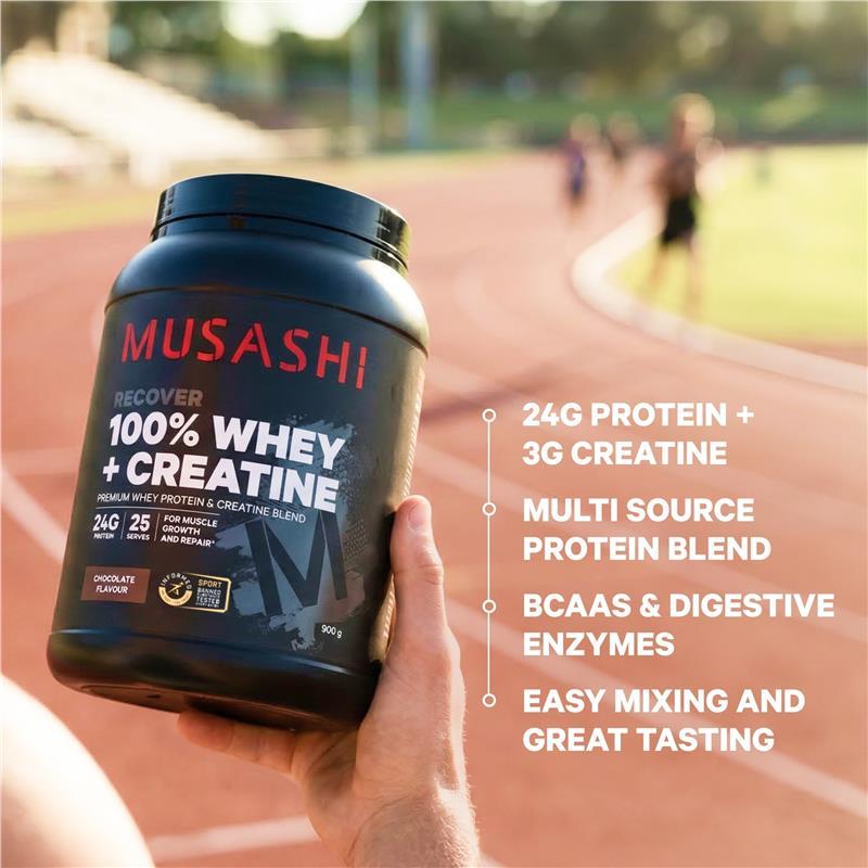 Musashi 100% Whey + Creatine Chocolate 2kg