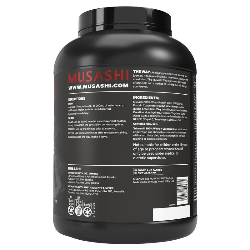 Musashi 100% Whey + Creatine Vanilla 2kg