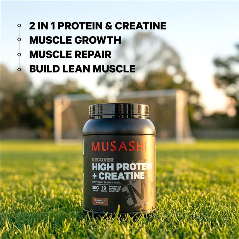 Musashi High Protein + Creatine Vanilla 900g