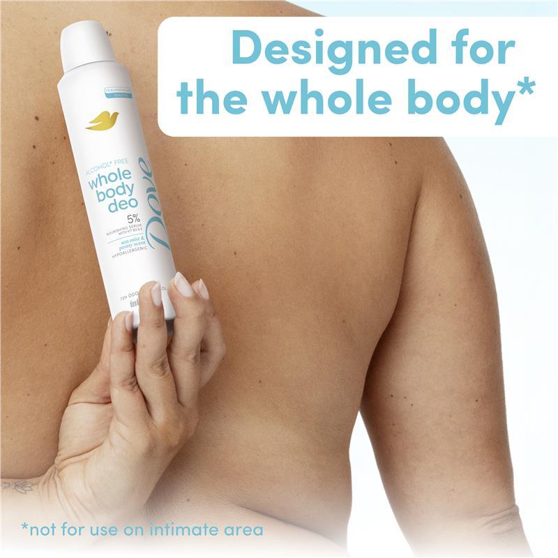Dove Women Whole Body Deodorant Aerosol Sea Mist & Peony 230ml