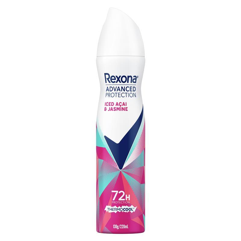 Rexona Women Advanced Antiperspirant Aerosol Thermocool Frozen Acai & Jasmine 220ml