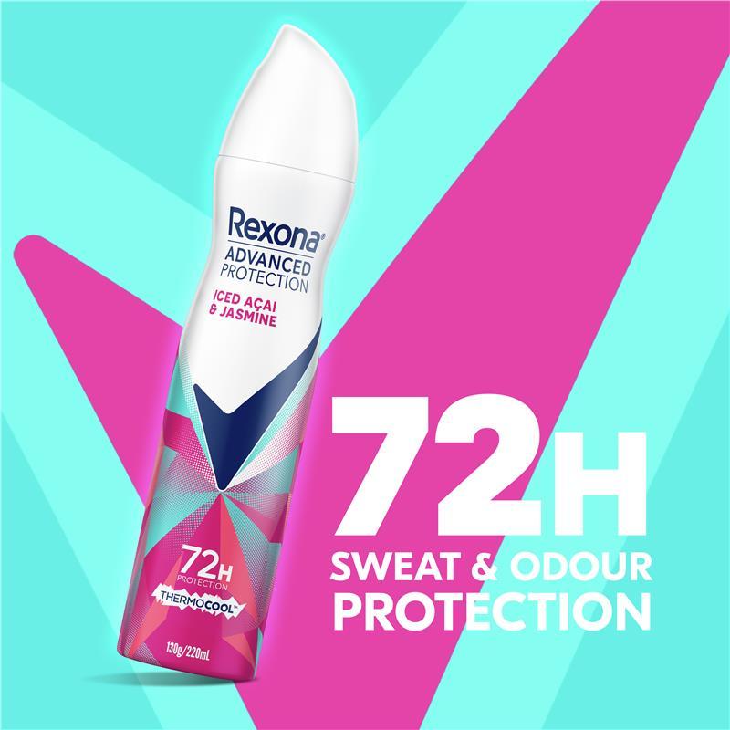 Rexona Women Advanced Antiperspirant Aerosol Thermocool Frozen Acai & Jasmine 220ml