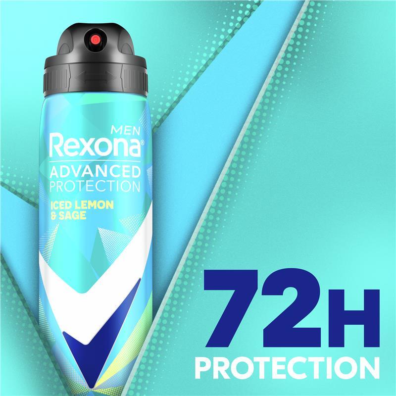 Rexona Men Advanced Antiperspirant Aerosol Thermocool Iced Lemon & Sage 220ml