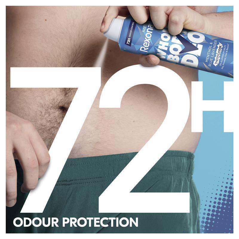 Rexona Men Whole Body Deodorant Aerosol Thermocool Menthol & Blue Lavendar 230ml