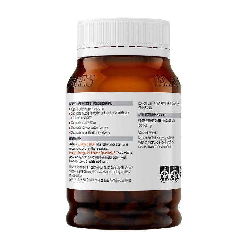Blackmores Magnesium Glycinate 200 Tablets Exclusive Size