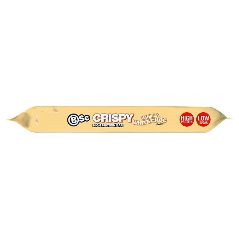 BSc Crispy Protein Bar Vanilla White Choc 60g