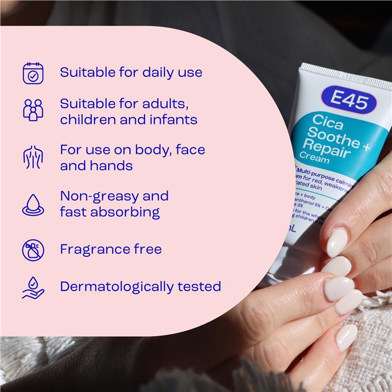 E45 Cica Soothe + Repair Cream 50ml