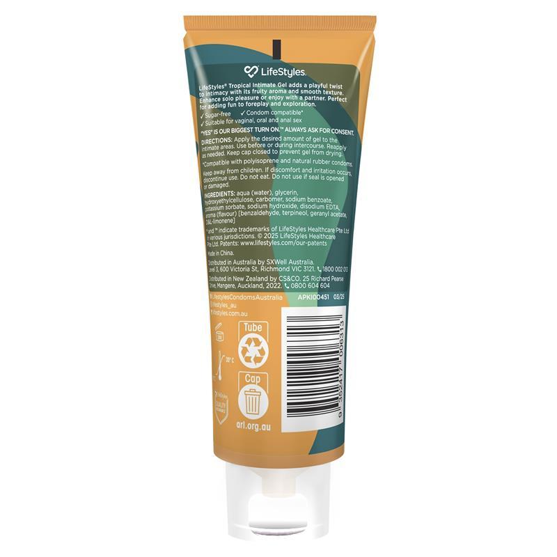 LifeStyles® Tropical Gel 80ml