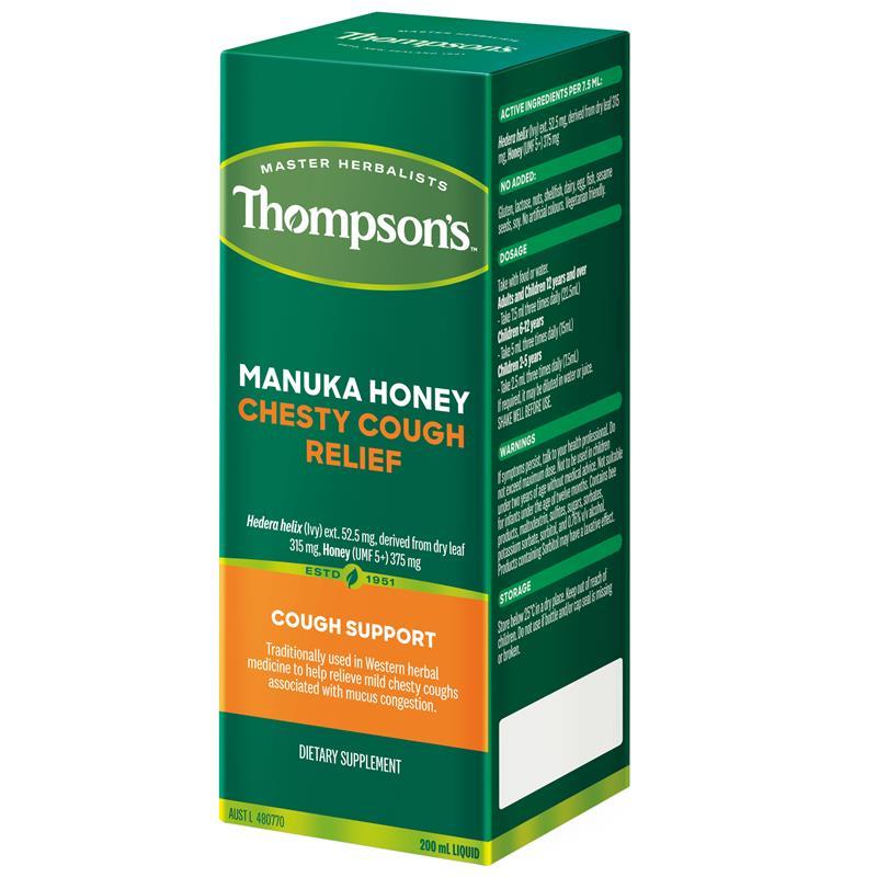 Thompson’s Manuka Honey Chesty Cough Relief 200ml