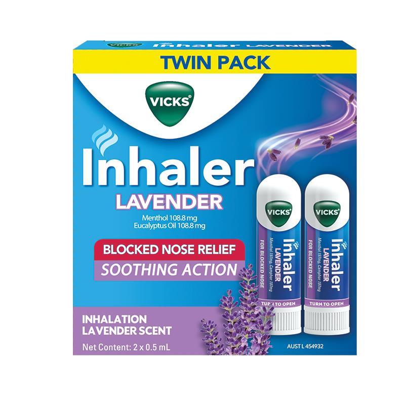 Vicks Inhaler Lavender Twinpack