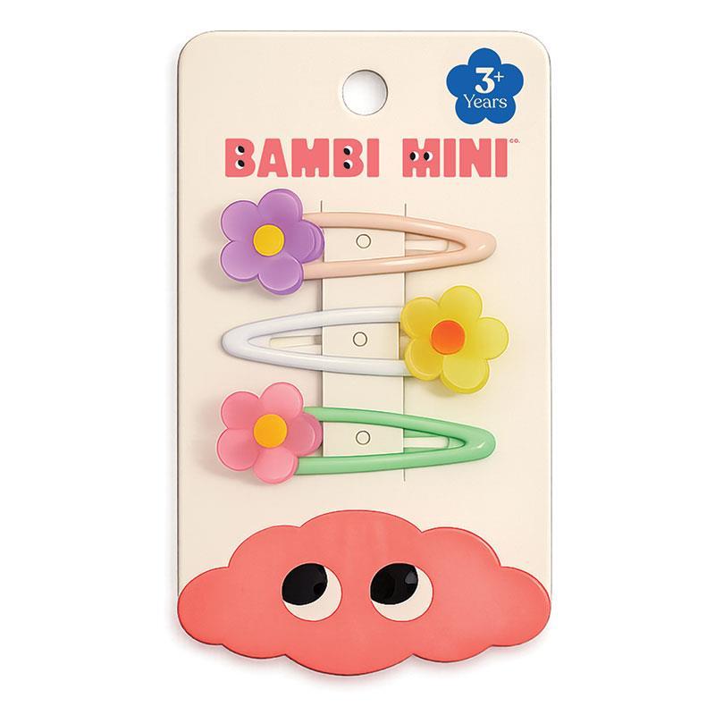 Bambi Mini Co. Accessories Happy Daisy Snap Clips Pink/Yellow/Purple