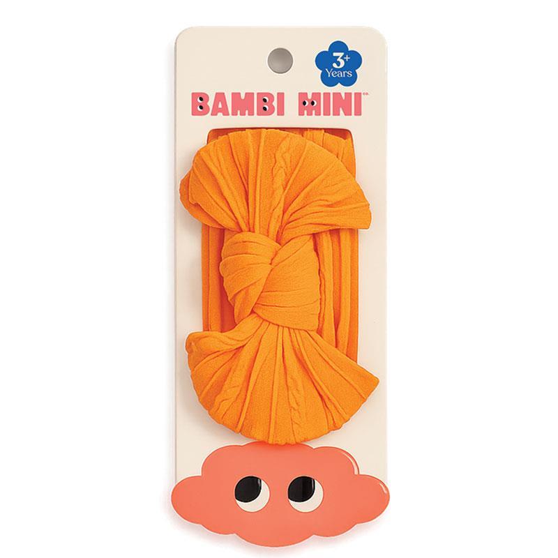 Bambi Mini Co. Accessories Bow Stretch Headband Orange
