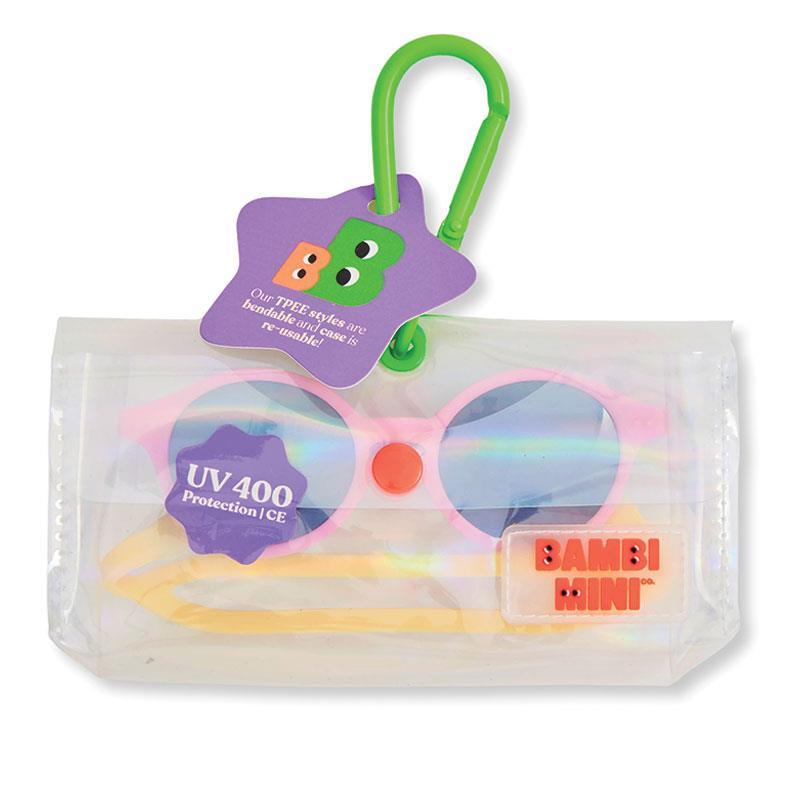 Bambi Mini Co. Accessories Riley Bambi Sunglasses Pink/Lilac with Yellow Strap