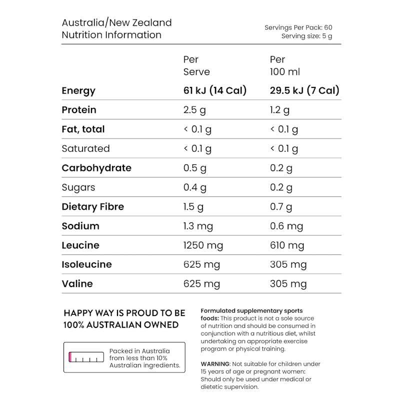 Happy Way Raspberry BCAA 300g