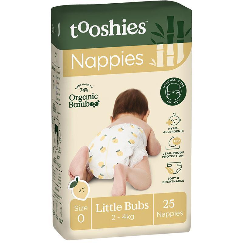 Tooshies Nappies Size 0 Little Bubs 2-4kg 25 pack