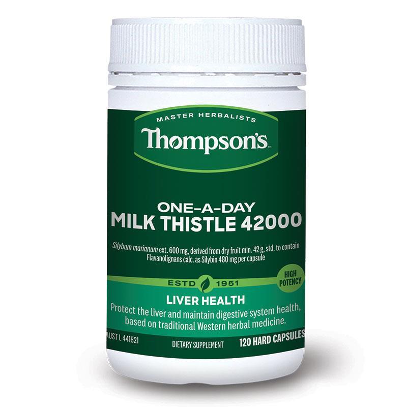 Thompsons One A Day Milk Thistle 42000mg 120 Capsules