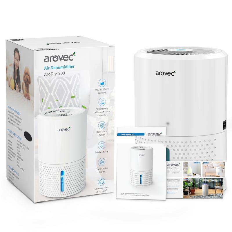 AROVEC Compact Dehumidifier Day Moisture Removal White