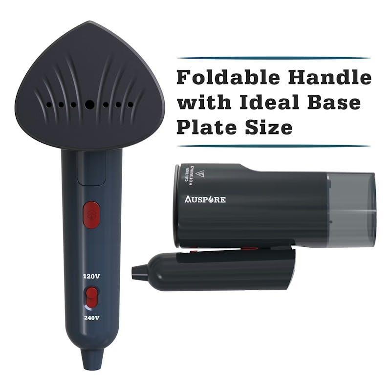 AUSPURE Handheld Steamer Dual Voltage for Travel Black