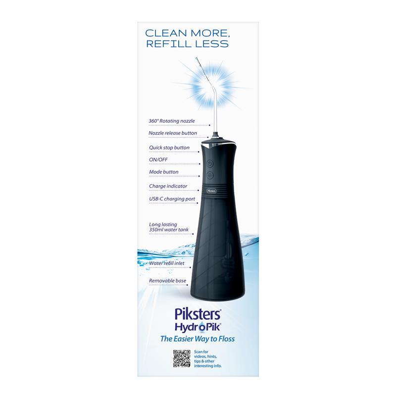 Piksters Hydropik Water Flosser 350ml Black