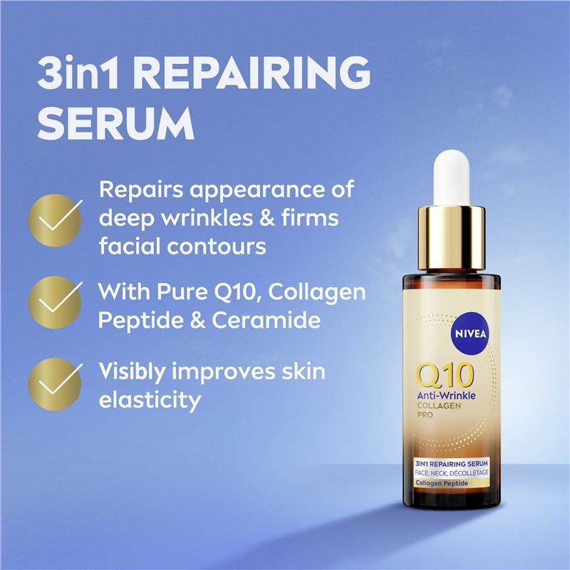 Nivea Q10 Collagen Pro 3in1 Repairing Serum 30ml