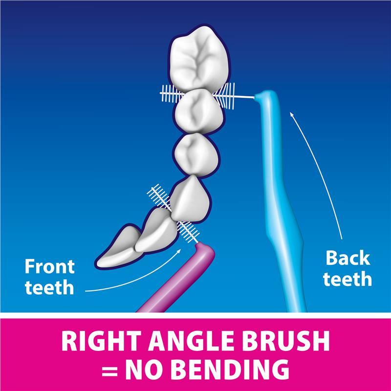 Piksters Interdental Brushes Right Angle Size 5 Blue 6 Pack