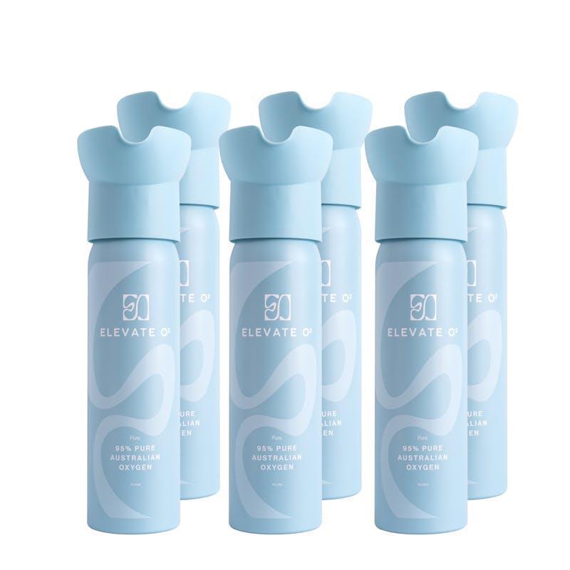 Elevate O2 95% Pure Australian Oxygen Natural 6 Pack
