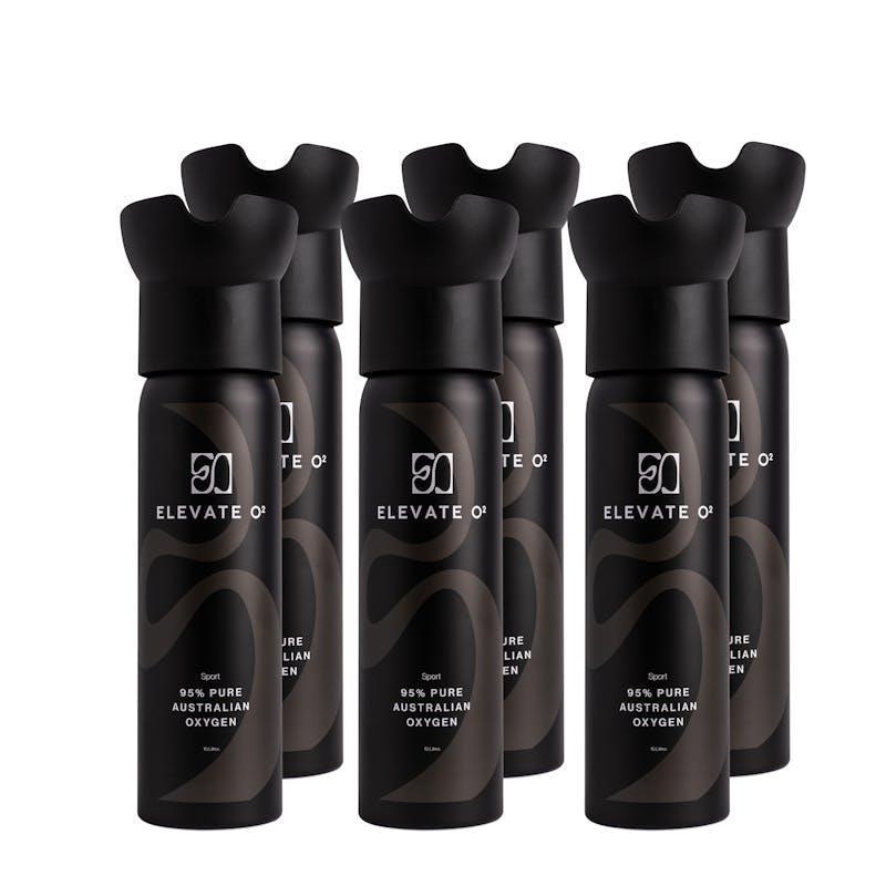 Elevate O2 95% Pure Australian Oxygen Sport 6 Pack