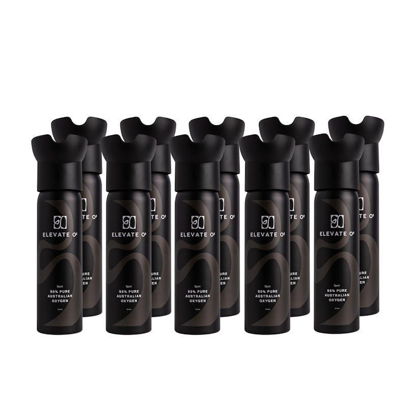 Elevate O2 95% Pure Australian Oxygen Sport 10 Pack