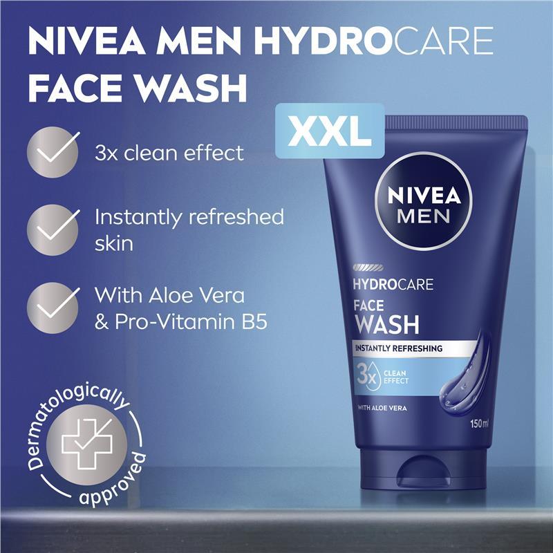 NIVEA MEN Hydrocare XXL Face Wash 150ml