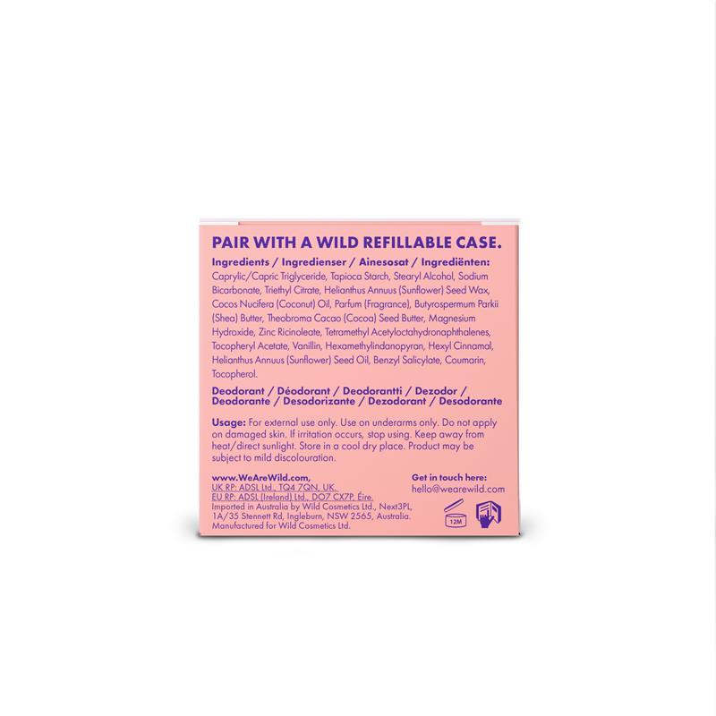 Wild Deodorant Stick Refill Fresh Coconut & Vanilla 40g