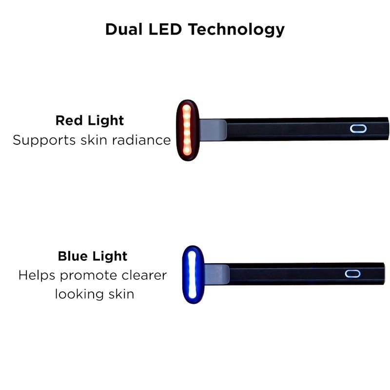 Lonvitalite PRO LED Wand – Dual Red & Blue Light Black