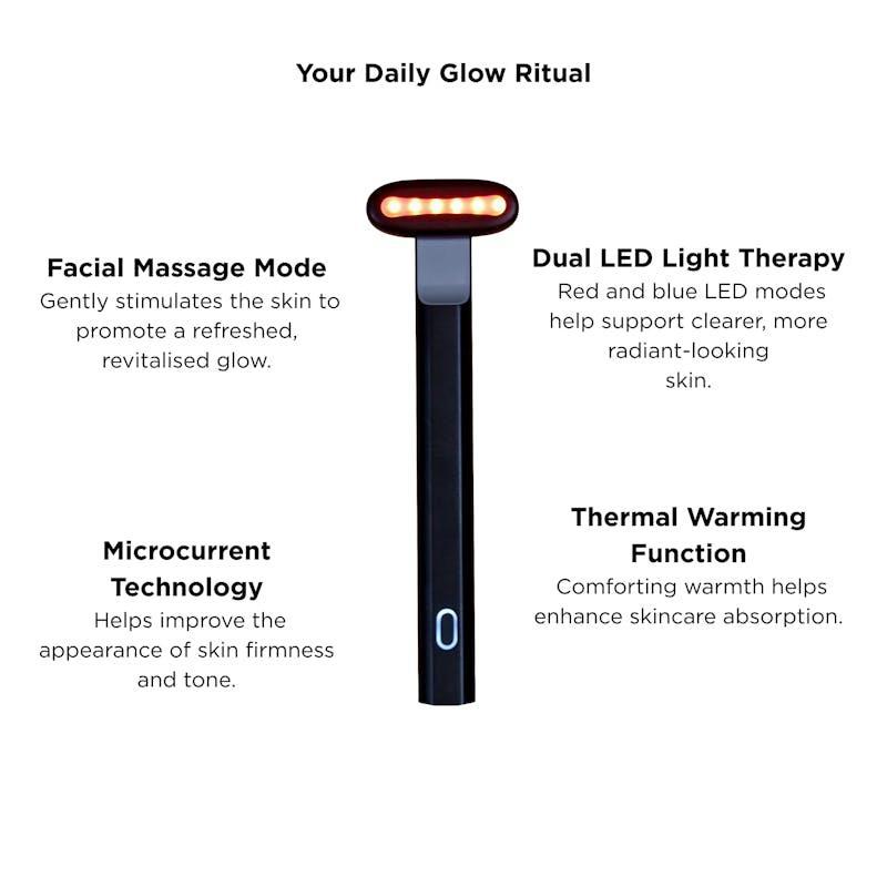 Lonvitalite PRO LED Wand – Dual Red & Blue Light Black
