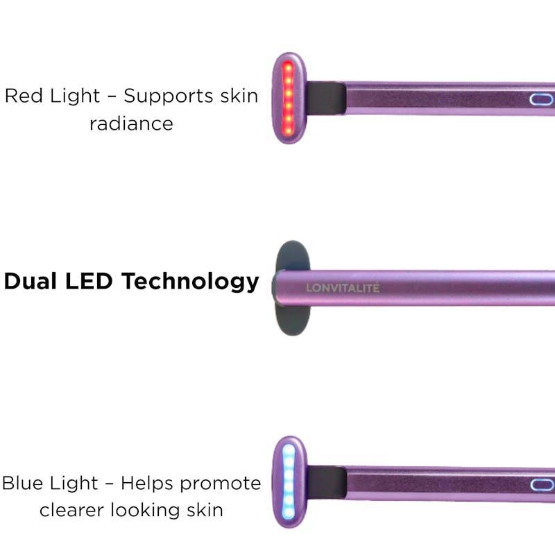 Lonvitalite PRO LED Wand – Dual Red & Blue Light Lilac