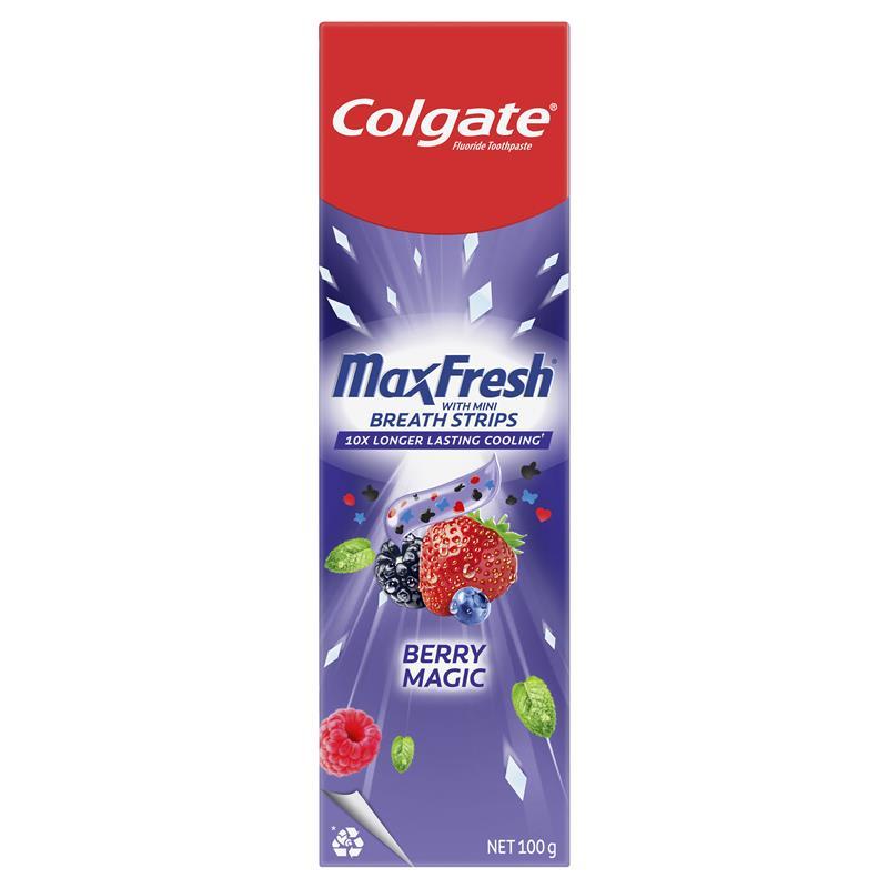 Colgate Toothpaste Max Fresh Berry Magic 100g