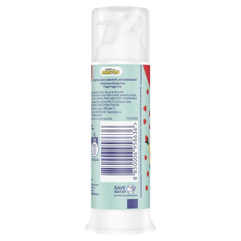 Colgate Toothpaste Kids Minion Strawberry Pump 6+ Years 85g