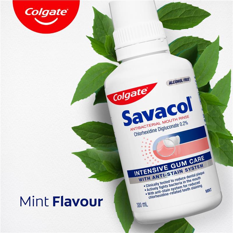 Colgate Mouthwash Savacol Intense Gum Care Mint 300ml
