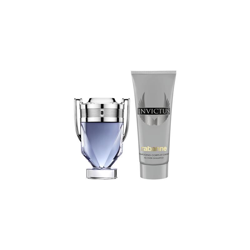 Rabanne Invictus Eau De Toilette 100ml + Shower Gel 2 Piece Set