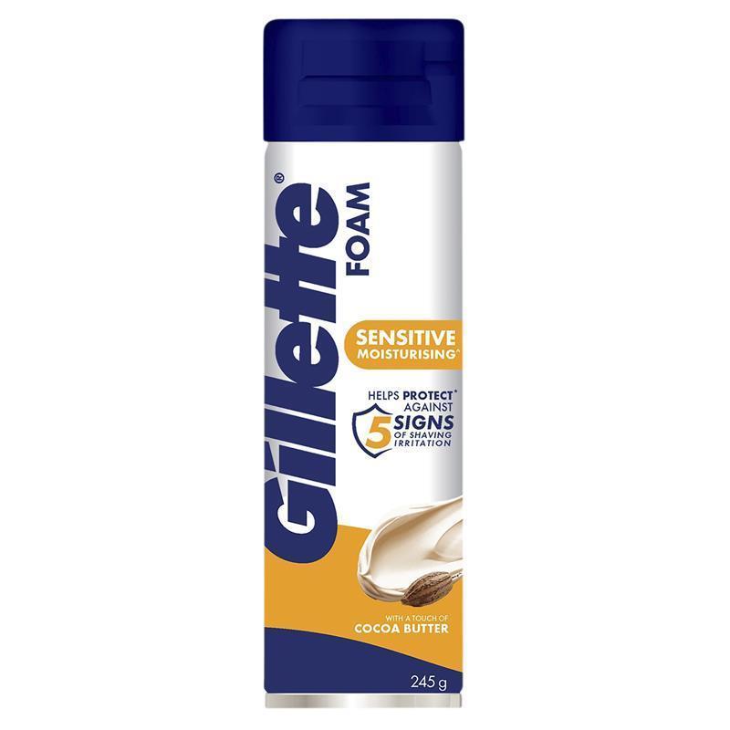 Gillette Sensitive Moisturising Foam 245g