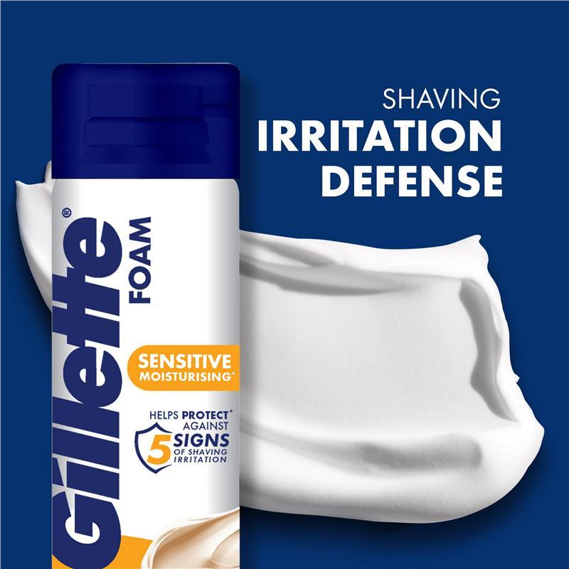 Gillette Sensitive Moisturising Foam 245g