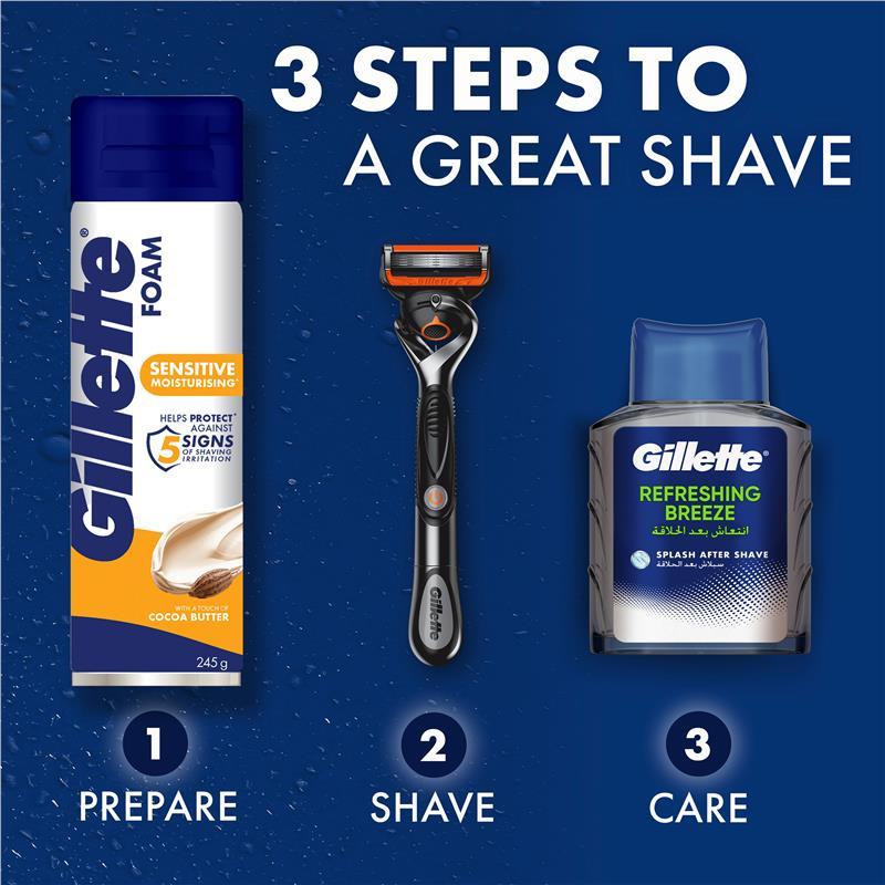 Gillette Sensitive Moisturising Foam 245g