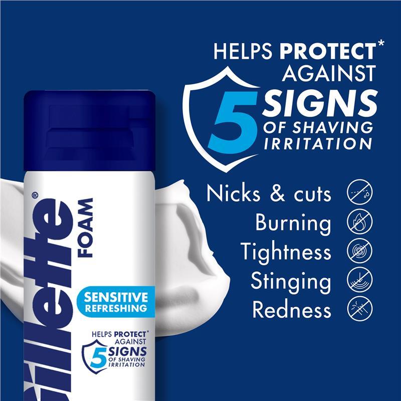 Gillette Sensitive Refreshing Foam 245g