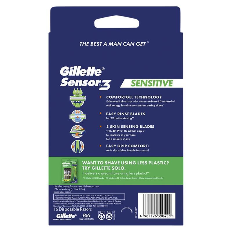 Gillette Sensor 3 Sensitive 16 Pack