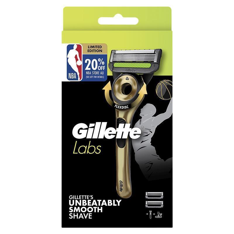 Gillette Labs NBA Razor + 2 Blade Refills