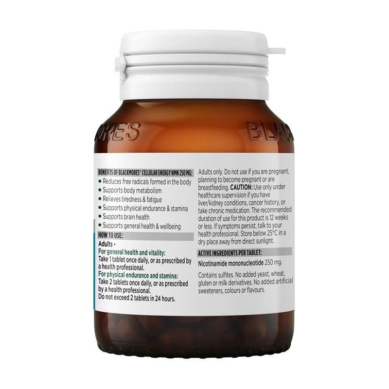 Blackmores Cellular Energy NMN 250mg 60 Tablets