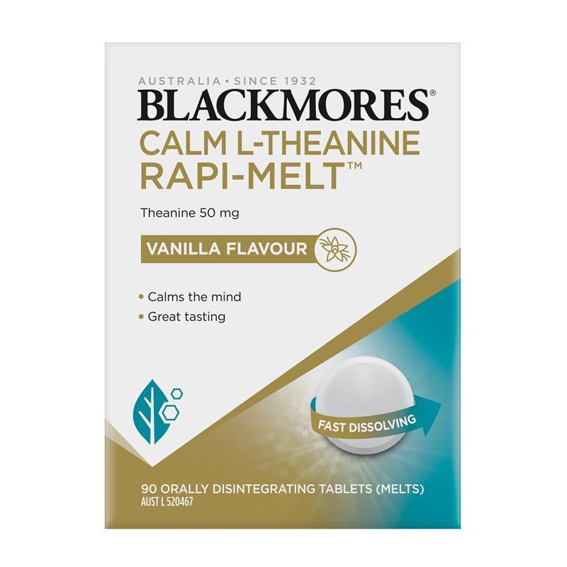 Blackmores Calm L-Theanine Rapi-Melt 90 Tablets